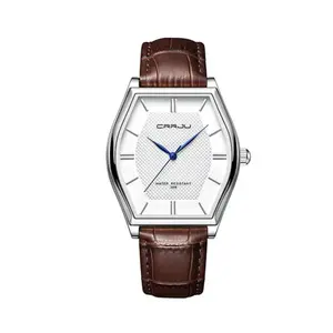 CRRJU 5020 Genuine Leather Strap Quartz Analog Luxury Redefined Men’s Fashion Watch
