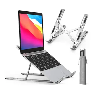 Laptop Stand Adjustable Aluminum Alloy Foldable Stand for 10-17 inch Tablets Notebook Laptop
