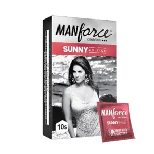 Manforce Sunny Edition Condoms 10 Pcs Pack – Ribbed & Dotted for Enhanced Pleasure