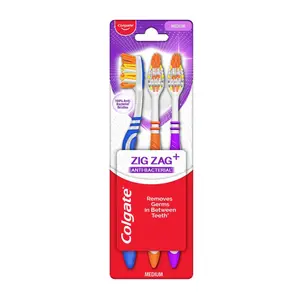 Colgate CPF7 ZigZag Anti Bacterial Toothbrush Pack of 3