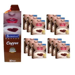 Sensation Super Dotted Coffee Flavor Condom 12 Box (36 pcs) – Premium Quality, Safe Protection