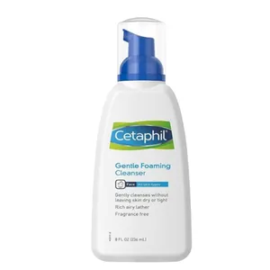 Cetaphil Gentle Foaming Cleanser 236ml for All Skin Types – Hypoallergenic, Non-Comedogenic, Dermatologist Tested