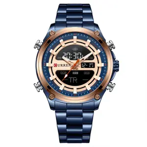 Curren 8404 Stainless Steel Dual Movement Military Men's Watch - Variant 3