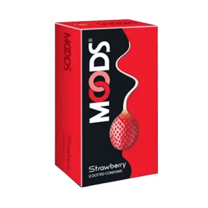 Moods Strawberry Flavoured Condoms 12s – Dotted