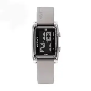 Naviforce NF7118 Comfortable Silicone Starp Digital Fashion Women's Watch - Variant 3