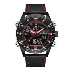 NAVIFORCE NF9136 Leather Sports Quartz Analog Digital Men’s Watch - Variant 2