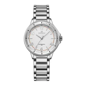 NAVIFORCE NF5021 Water Resistant Stainless Steel Quartz Women's Watch - Variant 1