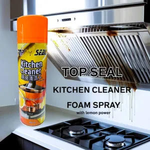 Top Seal Kitchen Cleaner Oil And Dust Remover On Kitchen Surfaces Foam Spray