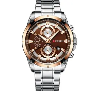Curren 8360 Comfortable Stainless Steel Multifunctional Analog Men's Watch