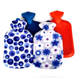 Cotton Cloth Covered Hot Water Bag of Multicolor Capacity Of 1-2 liters