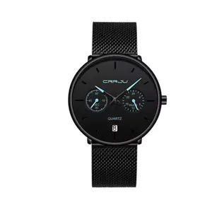 CRRJU 2162 Ultrathin Mesh Stainless Steel Band Business Fashion Men’s Watch