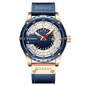 Curren 8374 Comfortable Genuine Leather Strap Casual Men's Watch - Variant 3