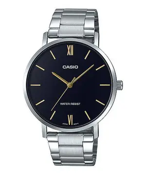 Casio MTP-VT01D-2BUDF Enticer Men's Analog Stainless Steel Chain Wristwatch