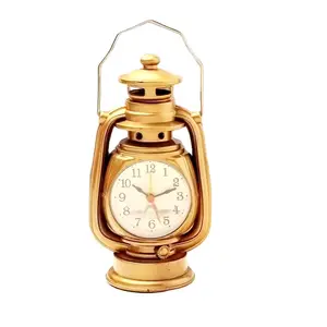 Vintage Alarm Clock Retro Oil Lamp Table Clock Watch