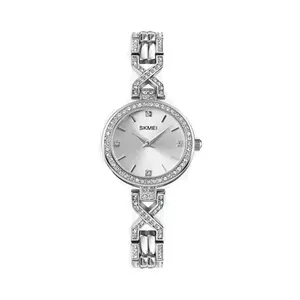 SKMEI 1738 Iced Elegant Round Dial Diamond Rhinestone Bracelet Design Women Watch - Variant 3
