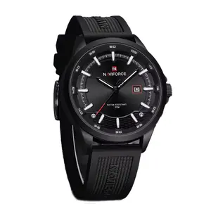 Naviforce NF9248T Waterproof Comfortable Silicone Strap Quartz Sports Men's Watch - Variant 1