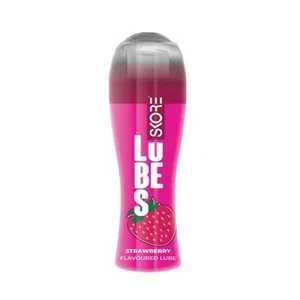 Skore Strawberry Flavored Water Based Lubricant Gel for Men & Women - 50ml