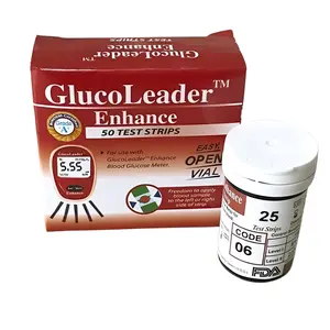 GlucoLeader Enhance Red Test Strips for Blood Glucose Monitor - Variant 1