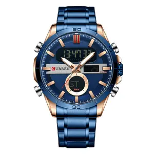 Curren 8384 Stainless Steel Dual Movement Men's Watch - Variant 3