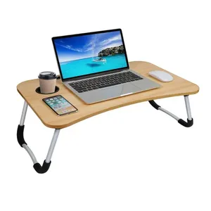 Techno Vibes Laptop Desk for Study and Reading with Foldable Non-Slip Legs Table Tray