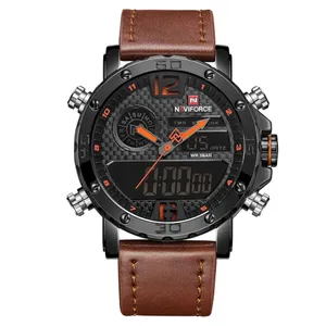 NAVIFORCE NF9134 PU Leather Analog Digital Sports Men's Watch - Variant 3