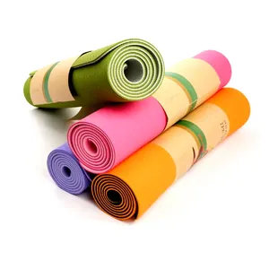 Yoga Met Exercise Multicolor 6mm Eco-friendly 3/6 feet