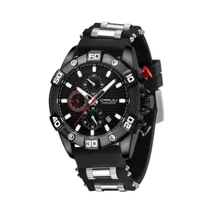 CRRJU 2291 Comfortable Silicone Strap Quartz Rugged Construction Sport Men's Watch - Variant 1