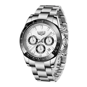 LIGE 8937 Premium Analog Stainless Steel Luxury Men's Watch - Variant 4