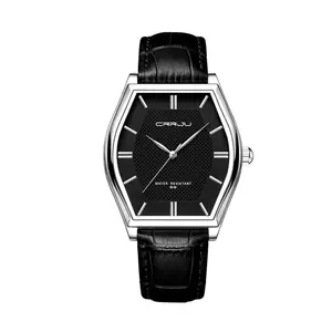 CRRJU 5020 Genuine Leather Strap Quartz Analog Luxury Redefined Men’s Fashion Watch - Variant 3