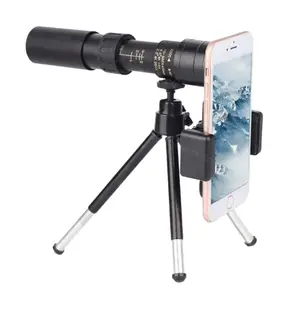 Monocular Telescope 300x40 High-Definition, BAK4 Prism, Phone Adapter, Waterproof for Travel & Bird Watching