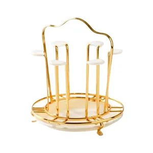 Circular Light Luxury Cup Stand Upside Down Water Cup Drying Rack Holder