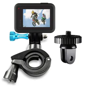 Universal Motorcycle Bicycle Holder with Tripod Mount & GoPro