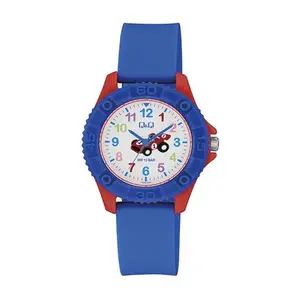 Q&Q VQ96J023Y Analog Style Silicone Strap Kids Watch