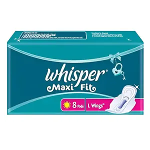 Whisper Maxi Fit Large Wings Sanitary Pads