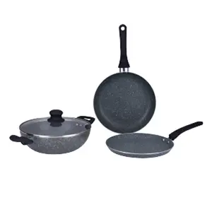Gazi FE 2201-4C Non-Stick Coating for Easy Cooking and Cleaning Cookware Set Fry pan