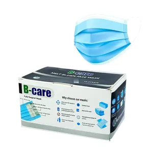 B-Care Nose Pin 50pcs 3 Layers Surgical Face Mask Box
