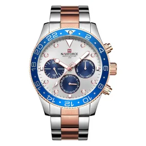 NAVIFORCE 9147 Fashion Full Steel Waterproof Casual Quartz Men's Watch - Variant 1