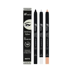 Everly Beauties Matte Ink Definer Waterproof Pen Kajal Gel Eyeliner 
