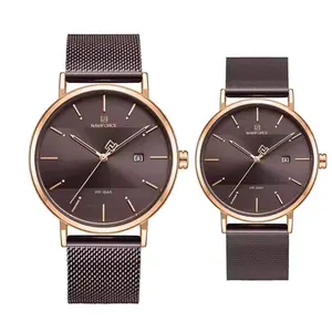 Naviforce NF3008 High Quality Stainless Steel Classic Quartz Fashion Couple's Watch - Variant 4