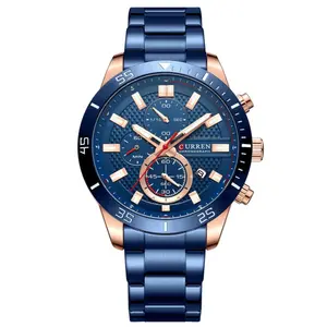 Curren-8417 High Quality Stainless Steel Luminous Men's Watch