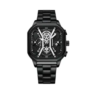 CRRJU 2313 Comfortable Stainless Steel Multifunctional Chronograph Luminous Dial Casual Men's Watch - Variant 1