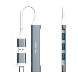 Yuanxin YXH-56 USB & Type-C Male to Quad USB Female Hub