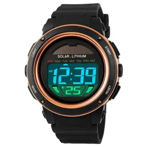 SKMEI 1096 Solar Powered Digital Sporty PU Leather Men's Watch - Variant 2