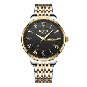 Nibosi 2569 Roman Number With Stainless Steel Analog Men's Watch - Variant 1