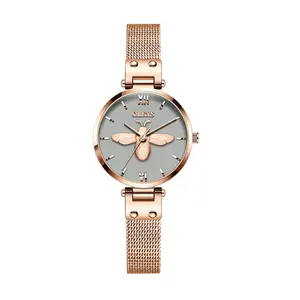 OLEVS 6895L PU Leather Analog Luxury Quartz Watch For Women - Variant 4