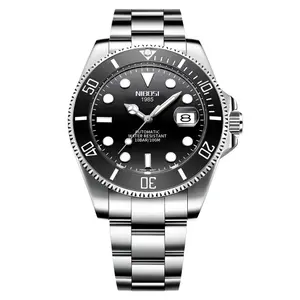 Nibosi 2597 High Quality Stainless Steel Belt Calendar Men's Watch