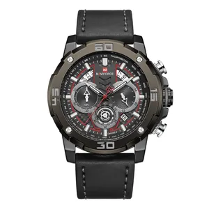 NAVIFORCE NF9175 Leather Chronograph Men's Watch - Variant 1