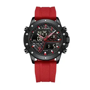 Naviforce NF9221 Lavish Silicon Rubber  Dual Time Quartz  Classic Men's Watch - Variant 3