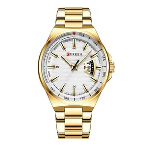 Curren 8375 Luxury Stainless Steel Analog Men's Watch