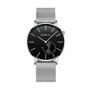 CRRJU 2220 Comfortable Mesh Stainless Steel Ultra Slim Modern Fashion Men's Watch - Variant 3